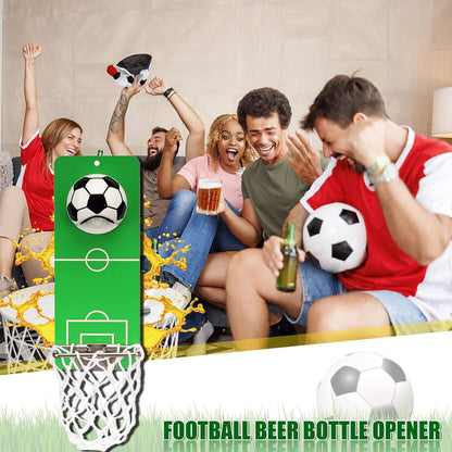 Flaschenöffner Wand Fußball Magnet Auffangbehälter Metall Magnetic Bottle Opener