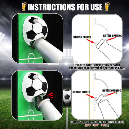 Magnetischer Fußball Flaschenöffner Wand Auffangbehälter Magnet