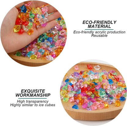 Acryldiamanten 1000 Stück Dekosteine bunt für DIY Deko Party Aquarium