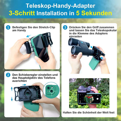 Universal Spektiv Handy Adapter für Smartphones, Okulare