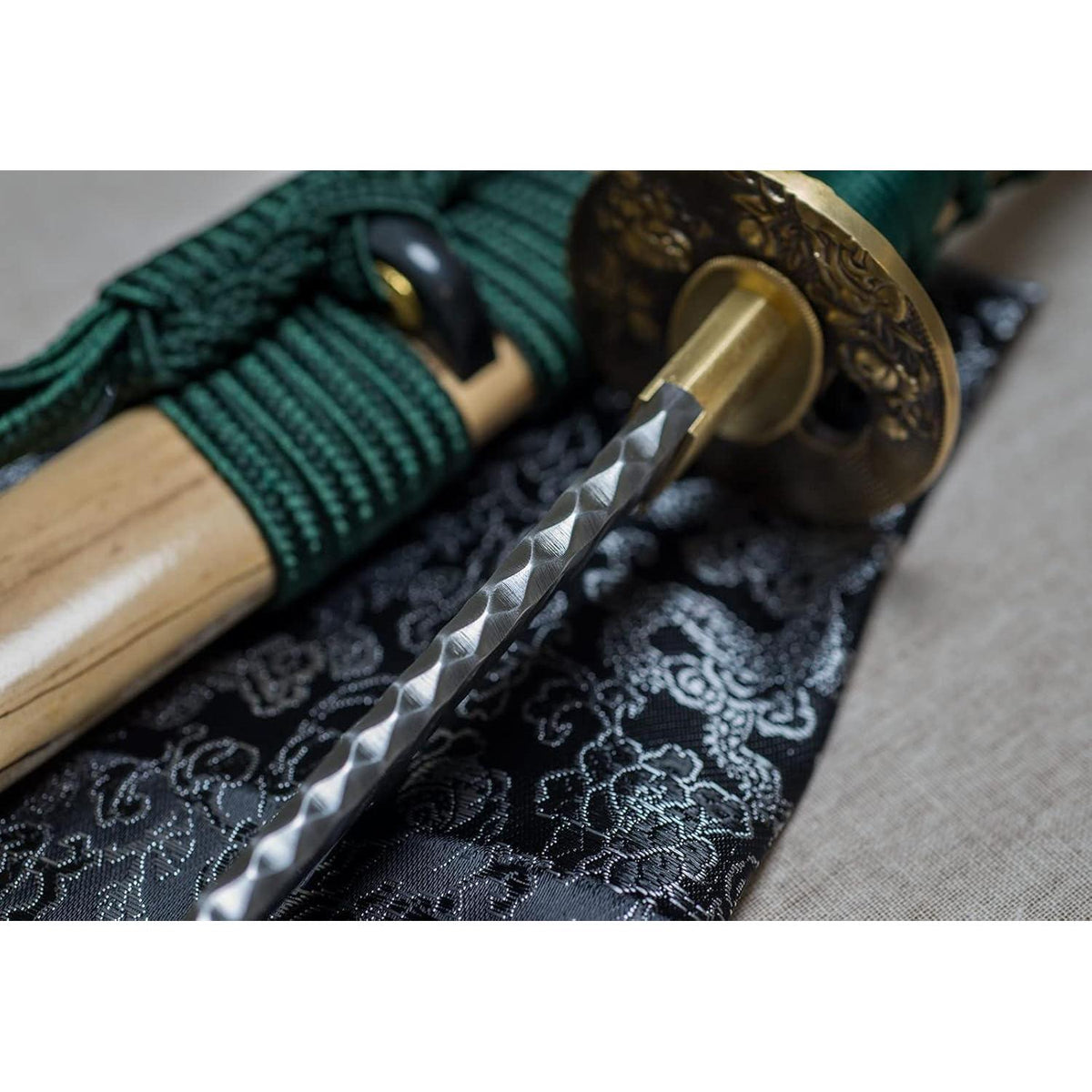 Japanisches Samurai-Schwert 40 Zoll handgeschmiedet Full Tang Damaststahl