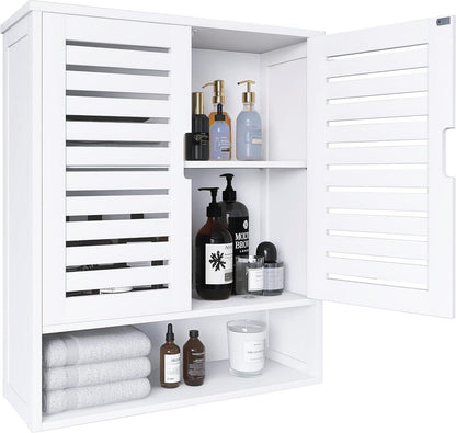 Bambus Badezimmerschrank Wandmontage Toiletten Lagerung Organizer
