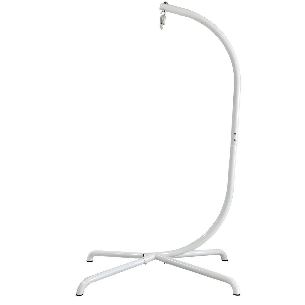 Eiserner Hängesessel-Ständer C-Frame 330 lbs Weiß