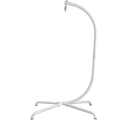 Eiserner Hängesessel-Ständer C-Frame 330 lbs Weiß