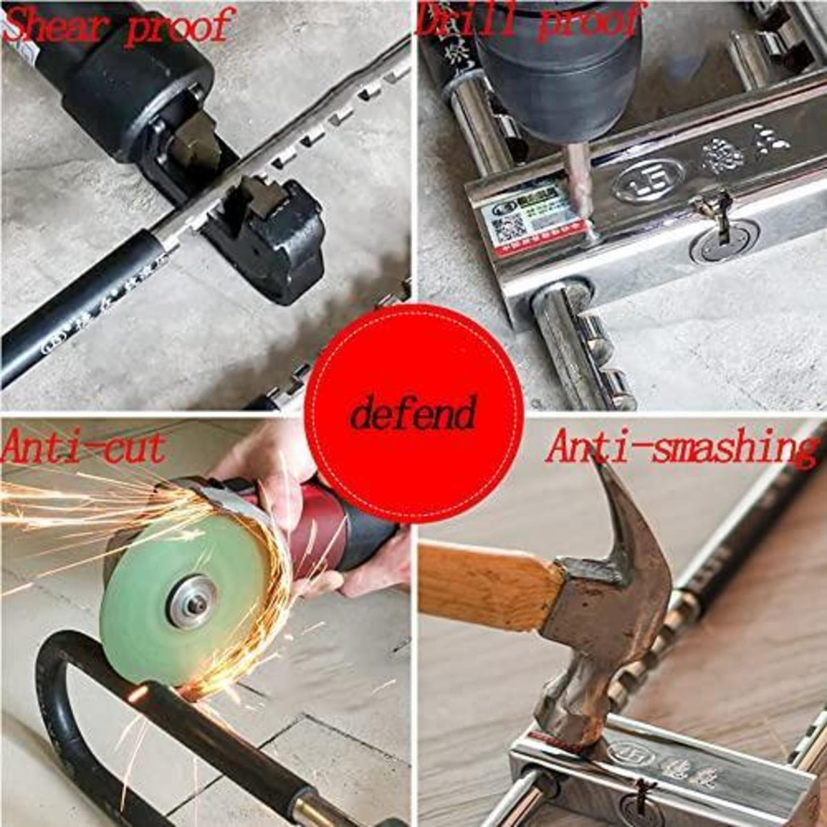 Fahrrad U-Lock Zahlenschloss – Verstellbarer Bügel – Robust & Sicher