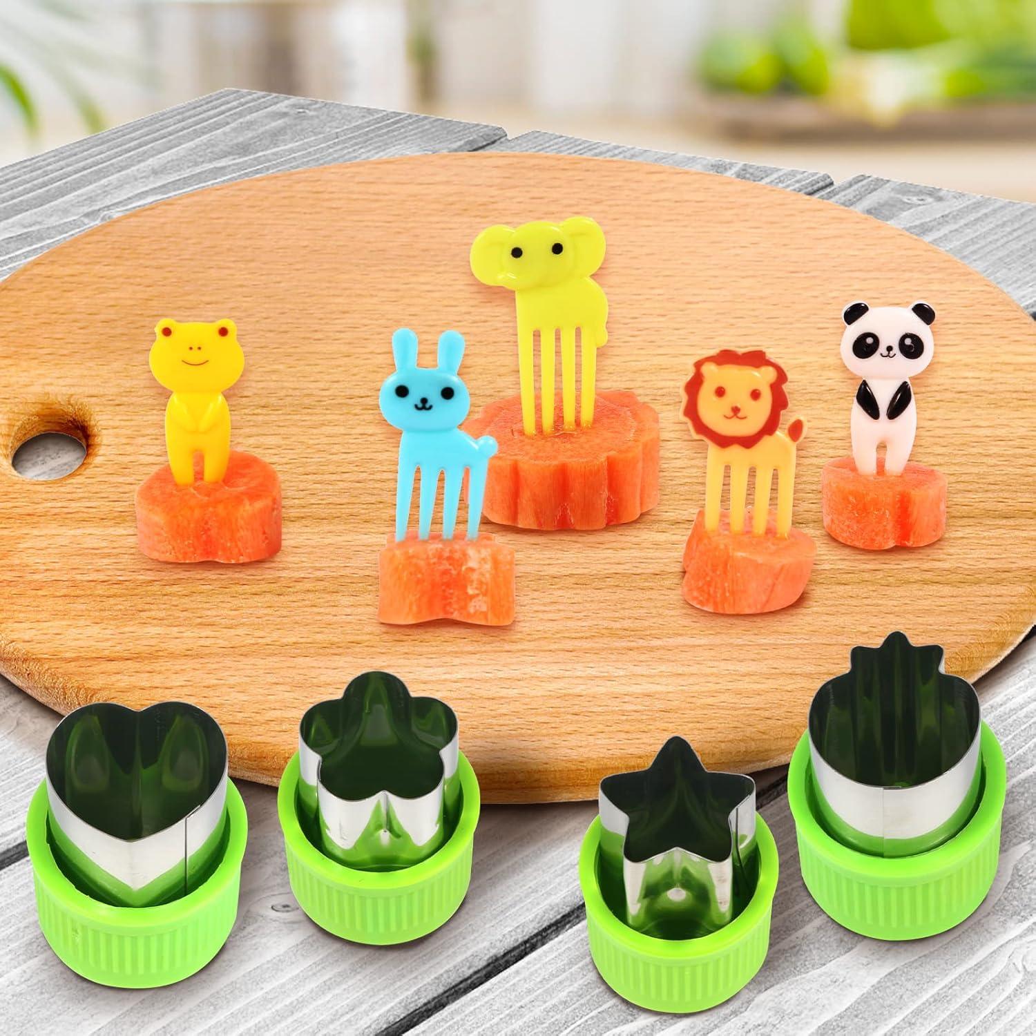29-teiliges Ausstecher Set Kinder Gemüse Obst Tiere Form Schutzgriff