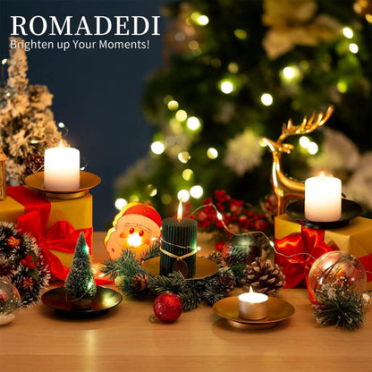 Kerzenhalter Set Metall Schwarz Kerzenständer 4er Weihnachten Advent