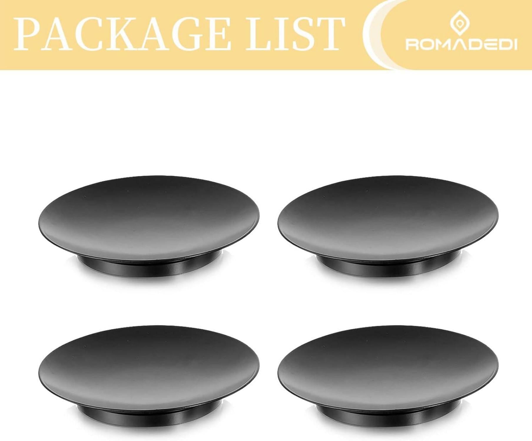 4er Set Schwarz Metall Kerzenhalter Stumpenkerzen Weihnachten Hochzeit Advent