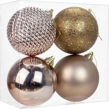 Bruchsichere Weihnachtskugeln Christbaumschmuck 4 Stücke 12cm