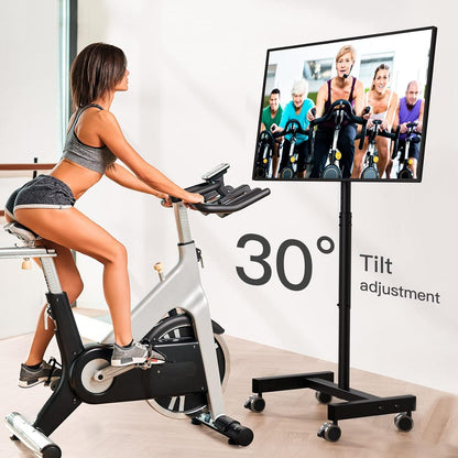 Perlegear TV Standfuß Rollbar für 13-50-Zoll-Fernseher höhenverstellbar VESA 200x200mm