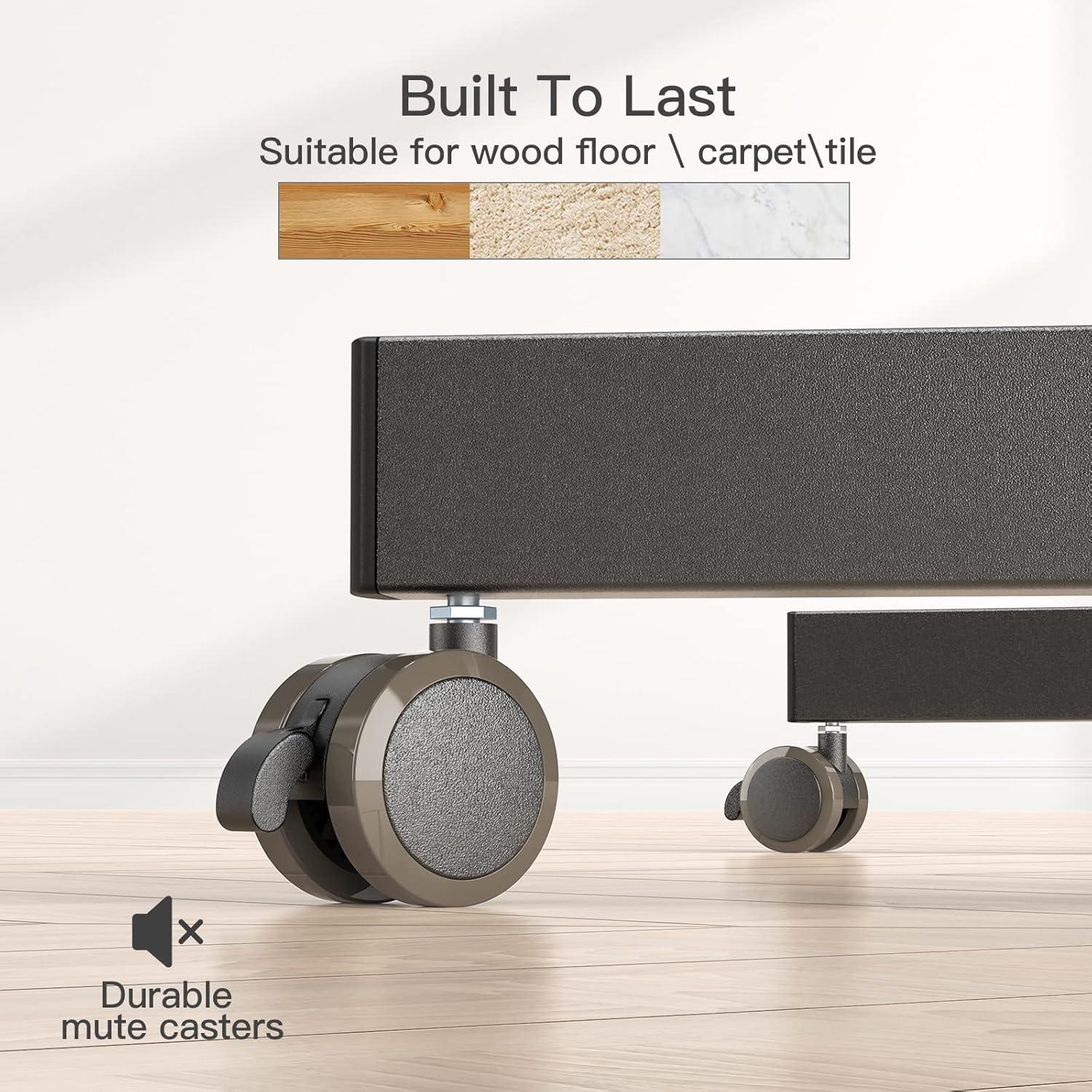 TV Ständer Rollbar 13-50 Zoll Neigung Höhenverstellbar LED LCD OLED