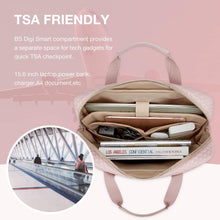 Bagsmart 15,6-Zoll Laptoptasche für Frauen, Büro, Reisen