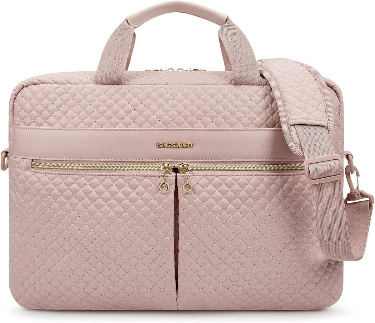 Laptoptasche für Frauen, 17,3-Zoll, Business, Pink