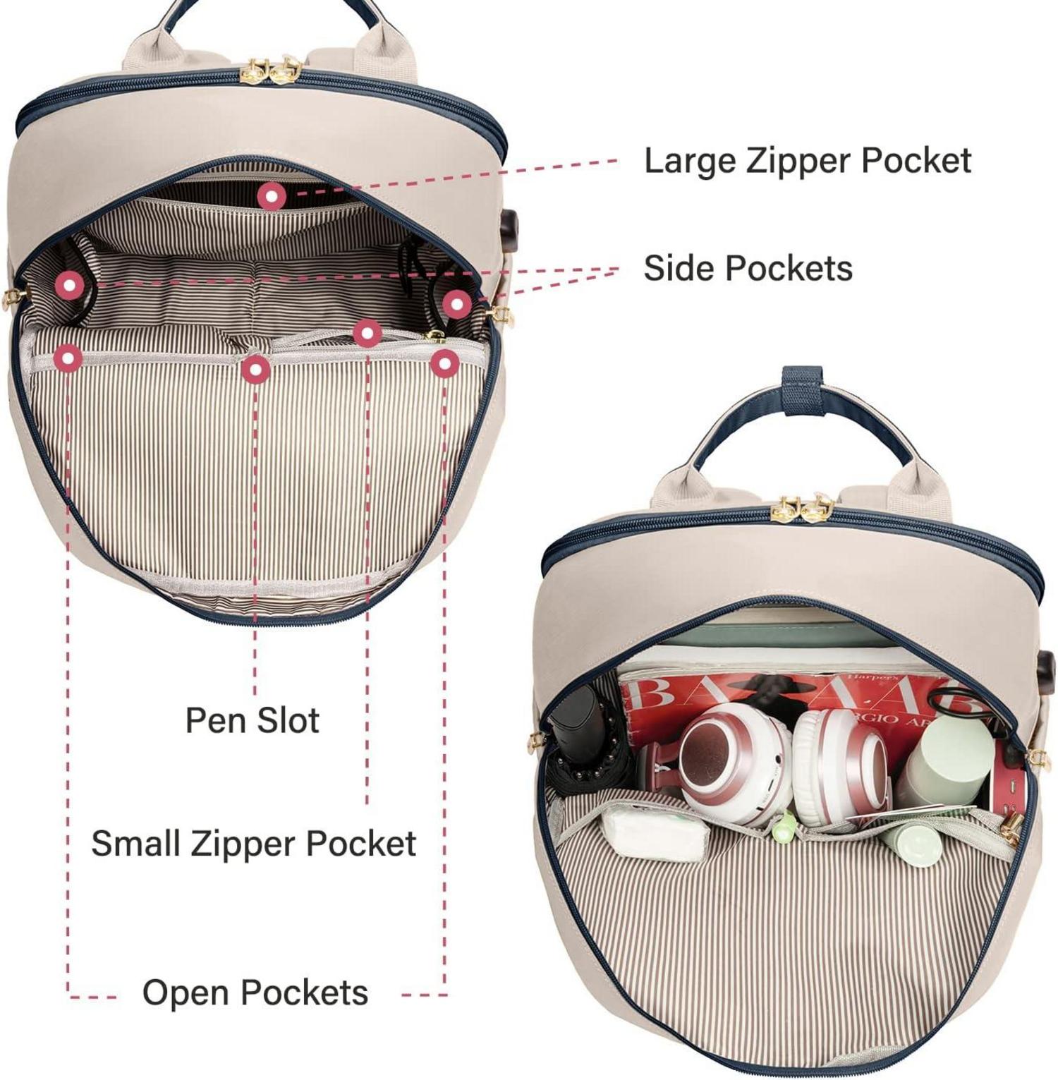 Rucksack Damen 15,6 Zoll mit Laptopfach Wasserdichter