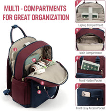 LOVEVOOK Laptop Rucksack Damen 15,6 Zoll Wasserdicht USB