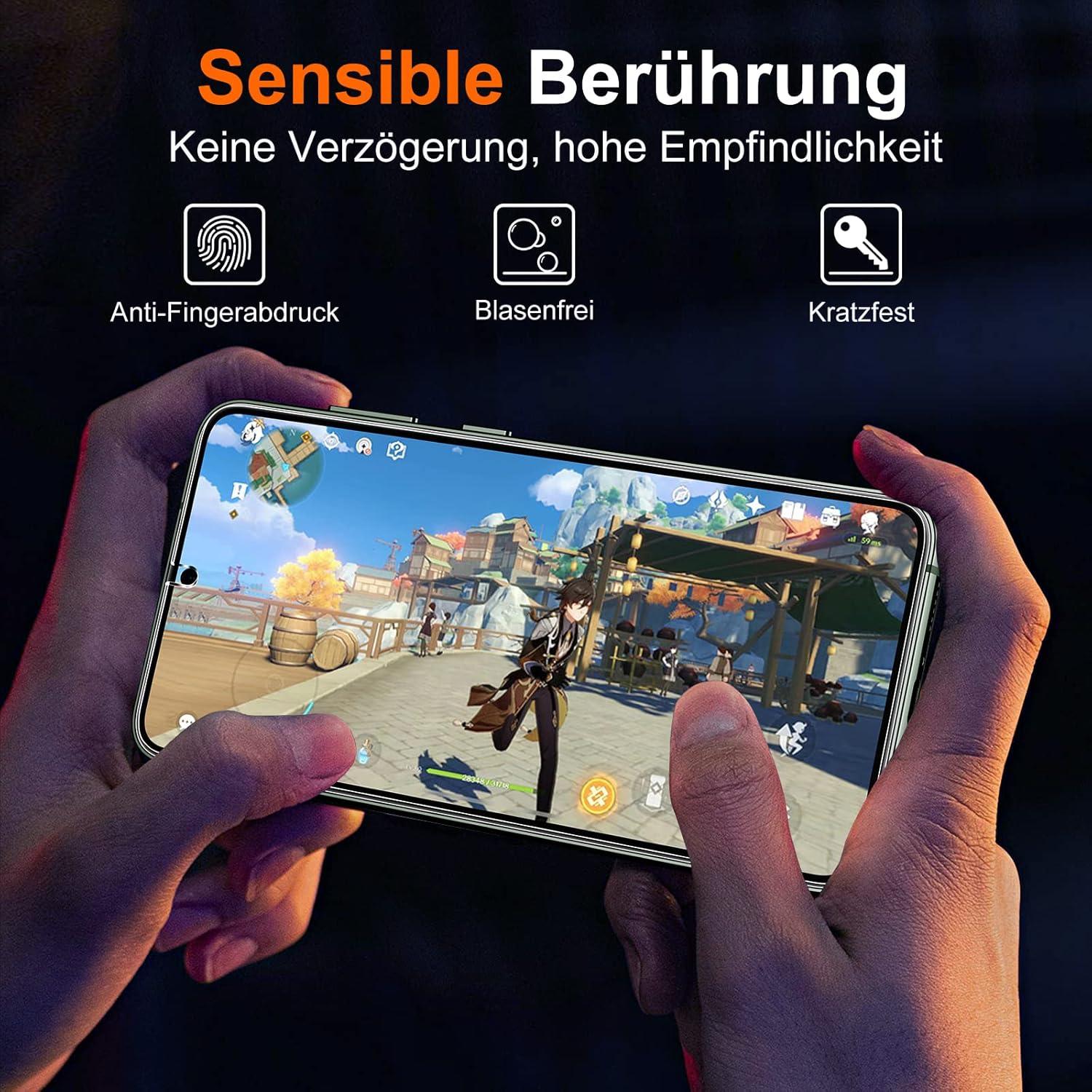 Schutzfolie Samsung Galaxy S23 4er Set: 2x Glas Schutz + 2x Kameraschutz
