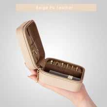 Kleine Schmuckkästchen Damen Tragbare Reisebox PU Leder