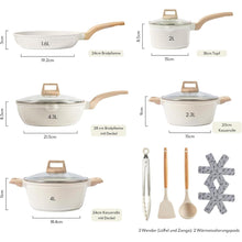 Topfset Pfannenset 14-Teilig Induktion Antihaft