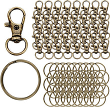Premium Schlüsselringe 80 Stück Karabiner Edelstahl Drehgelenk 2,5 cm