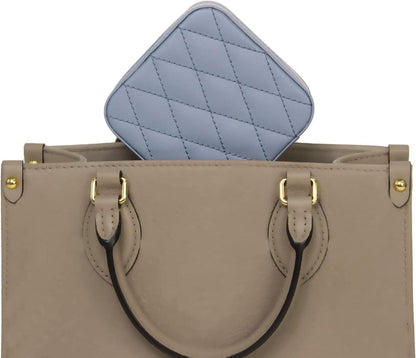 Kleine Schmuckkästchen Damen Reise Schmuckbox Blaugrau Schmuckaufbewahrung