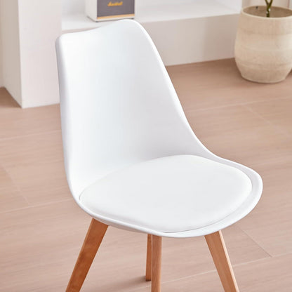 Esszimmerstühle 4er Set Weiß | Skandinavisches Design & Komfort