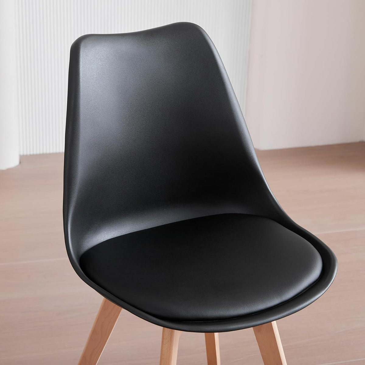 Esszimmerstühle 4er Set Schwarz | Skandinavisches Design