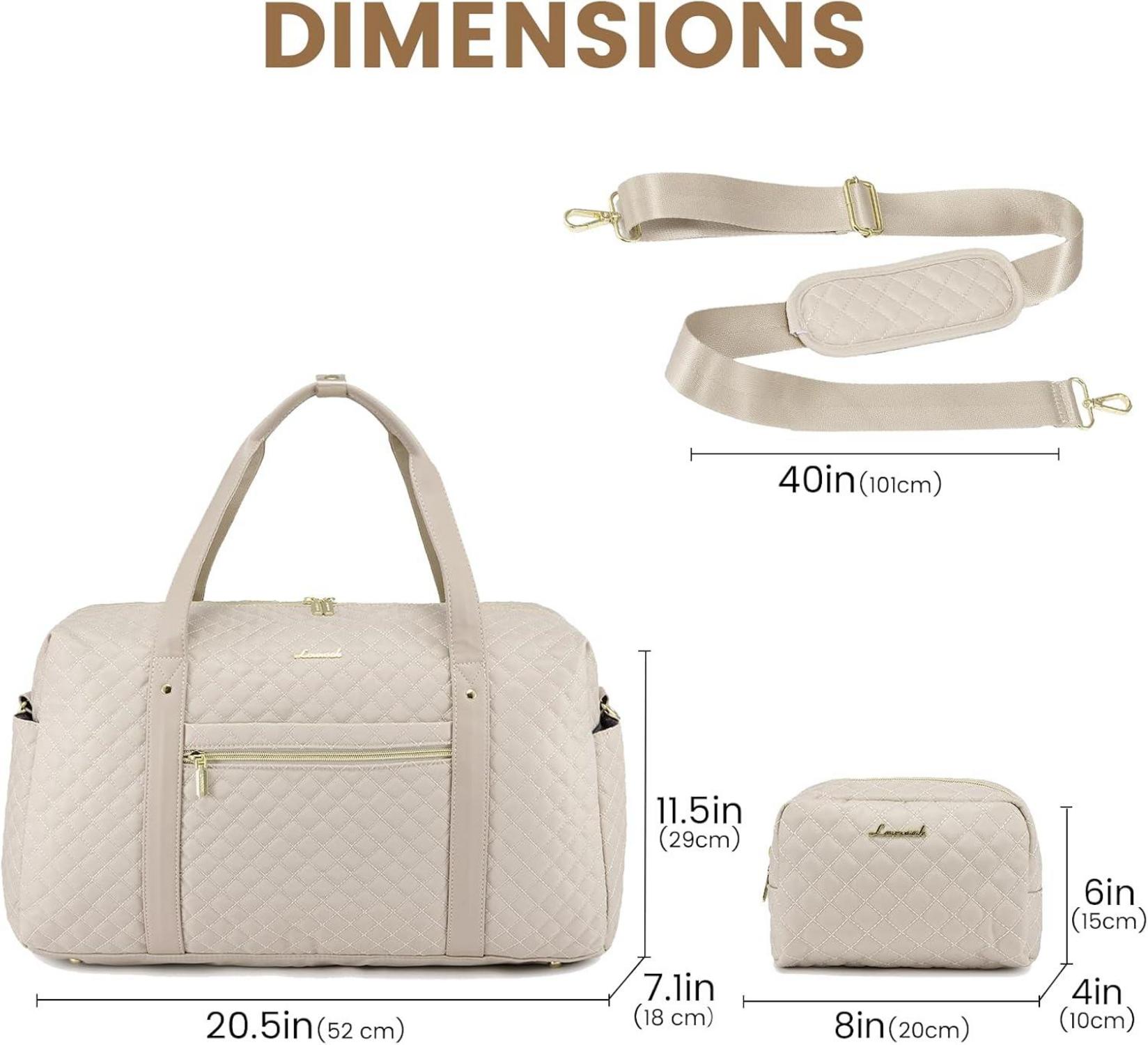 Reisetasche Damen Groß mit Laptopfach und Nass-Trocken-Trennung