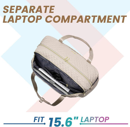 LOVEVOOK Reisetasche Damen Sporttasche mit Laptopfach und Nass-/Trockentrennung