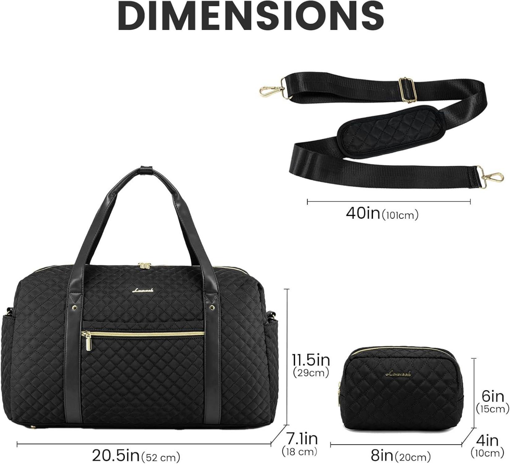 Große LOVEVOOK Reisetasche mit Laptopfach für Damen - Sporttasche Fitness Handgepäck Weekender