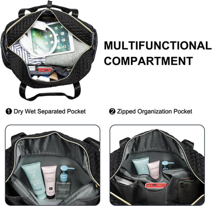 Reisetasche Damen Sporttasche Groß mit Laptopfach Weekender Handgepäck