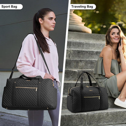 Weekender Reisetasche Damen Sporttasche mit Laptopfach Fitness Handgepäck