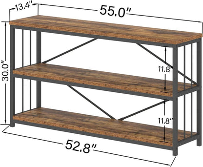 Konsolentisch Schmal Vintage Industrial 140 x 34 x 74 cm
