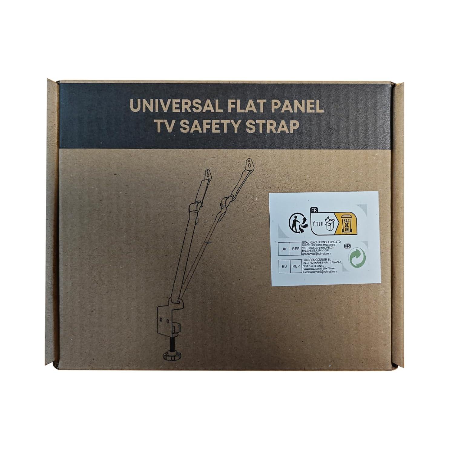 TV Kippsicherung Möbel Gurte schwarz Einstellbar für Fernseher Baby Proofing - PUTORSEN