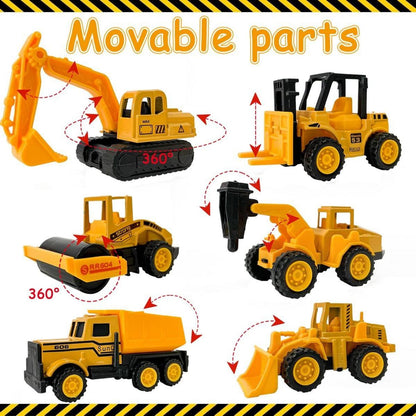 27-teiliges Baustellenfahrzeuge Tortendeko Set für Jungen Mädchen 2-5 Jahre