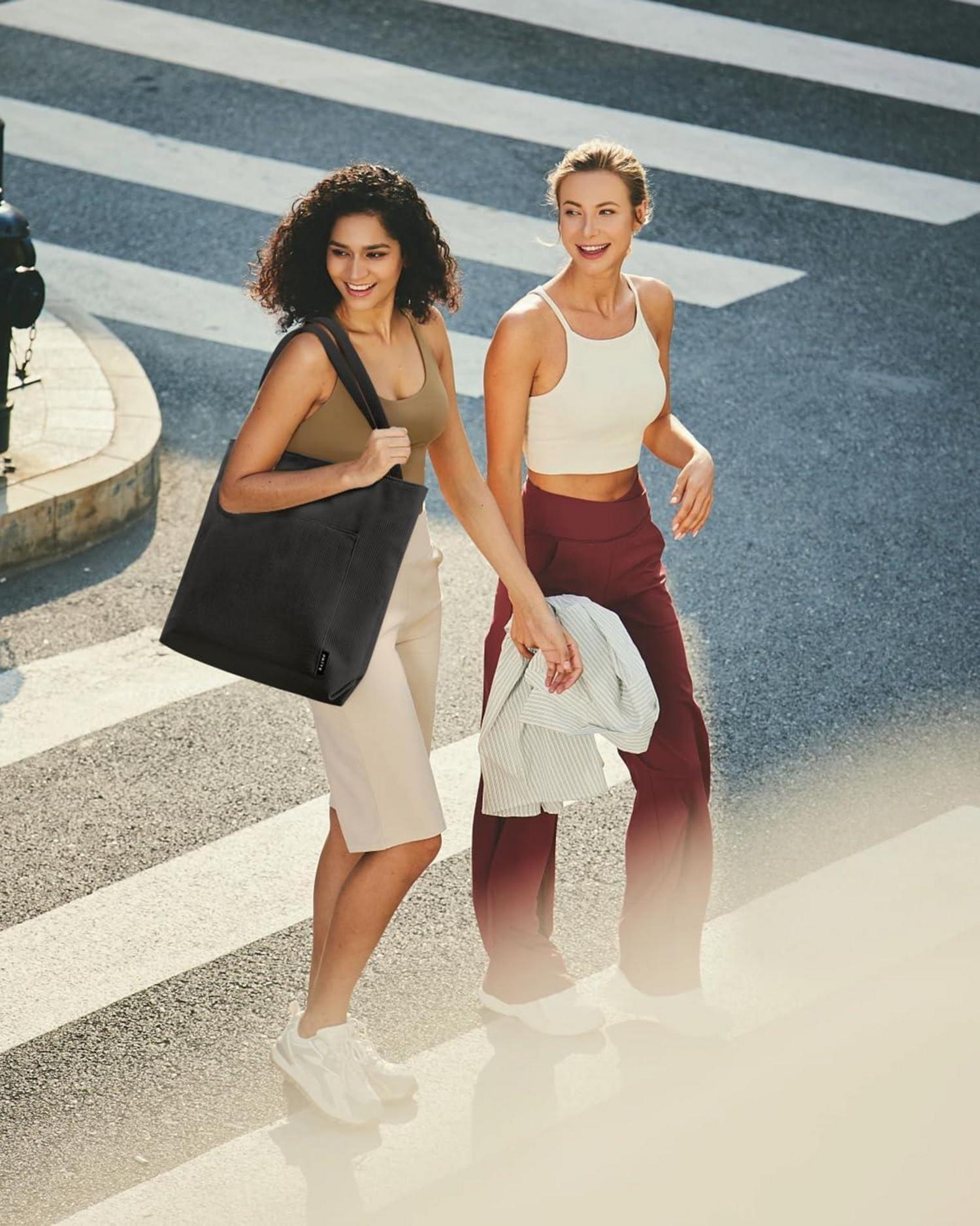 Damen Handtasche Tote Bag Shopper Groß Umhängetasche Cord Beuteltasche