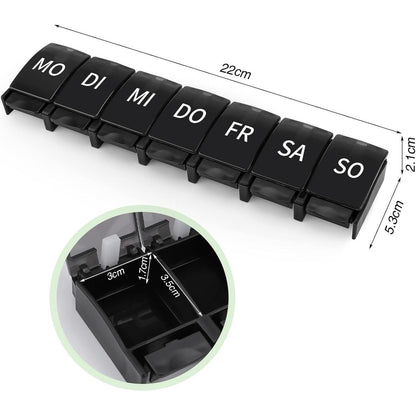 Opret Tablettenbox 7 Tage Deutsch Pillendose Wochen