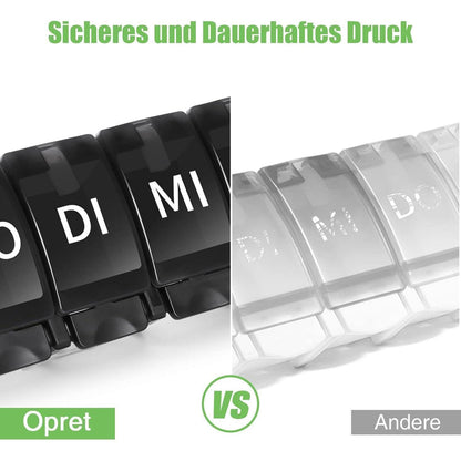 Opret Tablettenbox 7 Tage Deutsch Pillendose Wochen