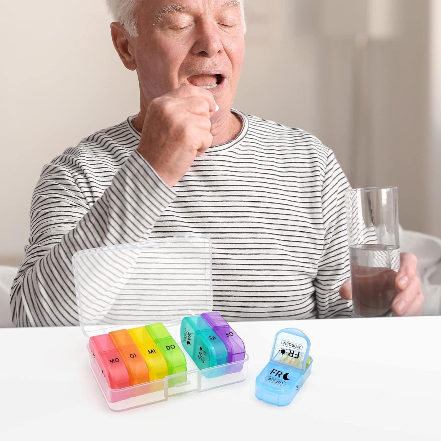 Opret Tablettenbox 7 Tage Pillendose mit BPA-freiem Material