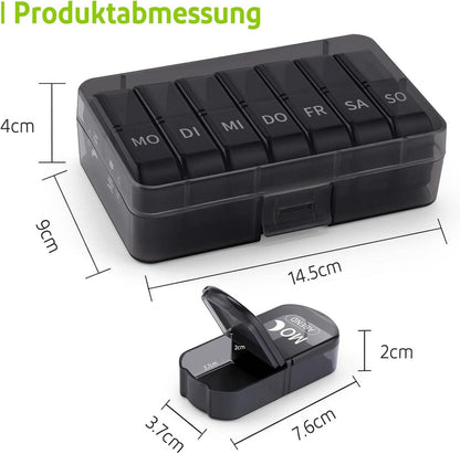 Opret Tablettenbox Medikamentenbox 7 Tage Pillendose 2 Fächer