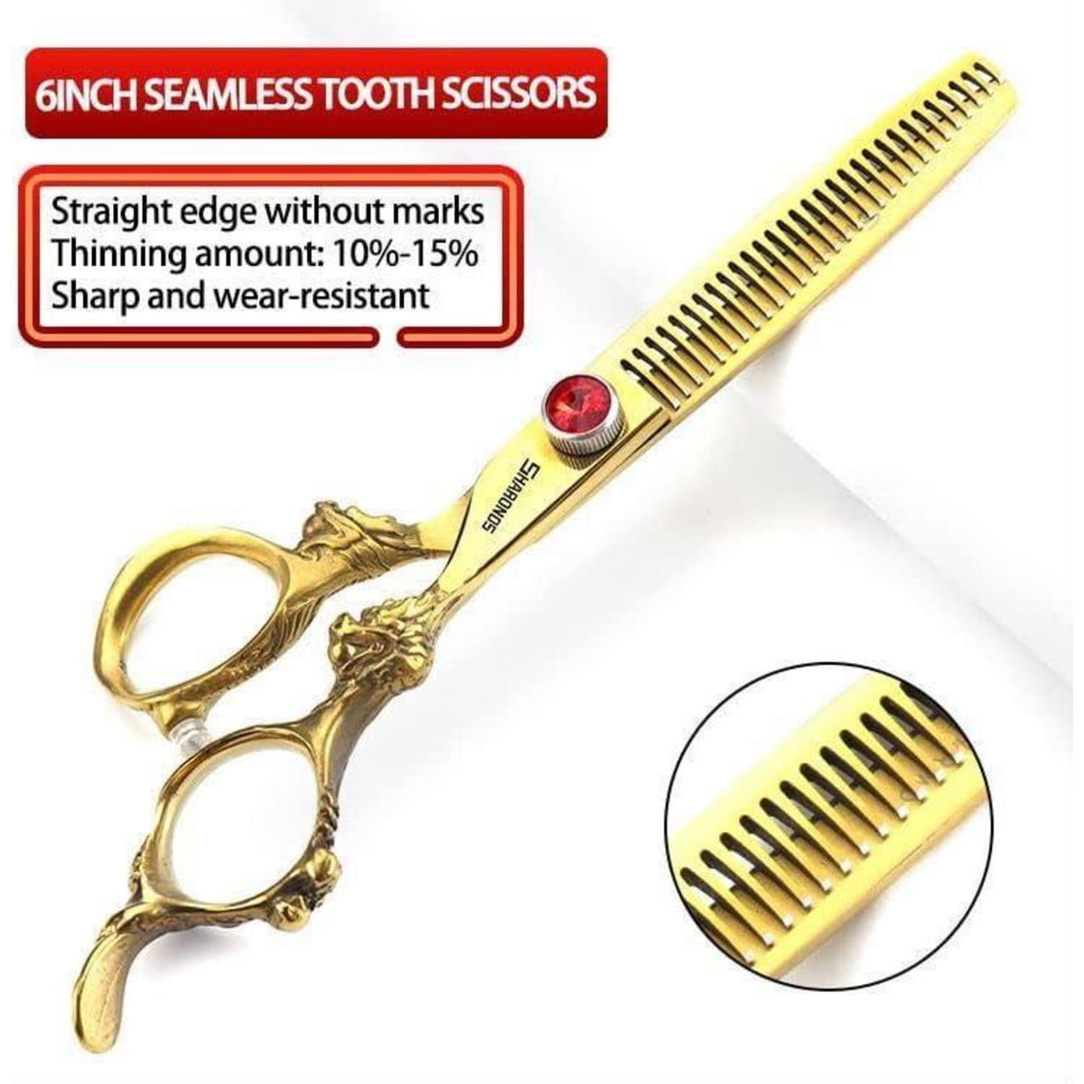 Japanische Friseurschere 440C Stahl – 6 Zoll (4er Set)