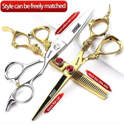 Japanische Friseurschere 440C Stahl – 6 Zoll (4er Set)