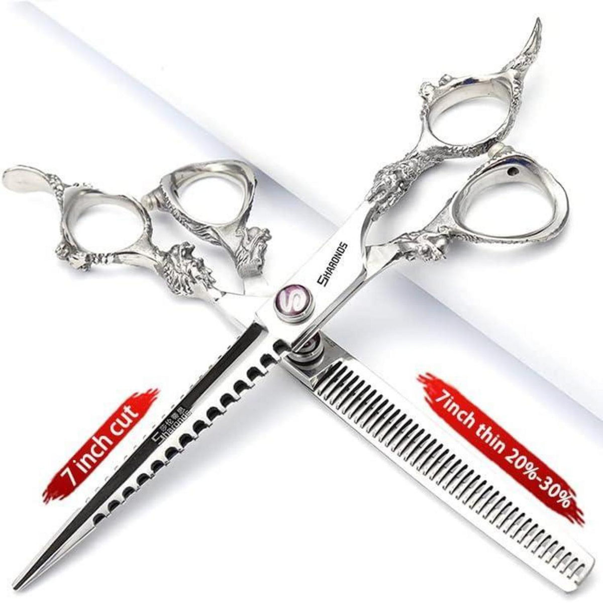Professionelle Friseurschere 7 Zoll 3er Set – Edelstahl & 440C