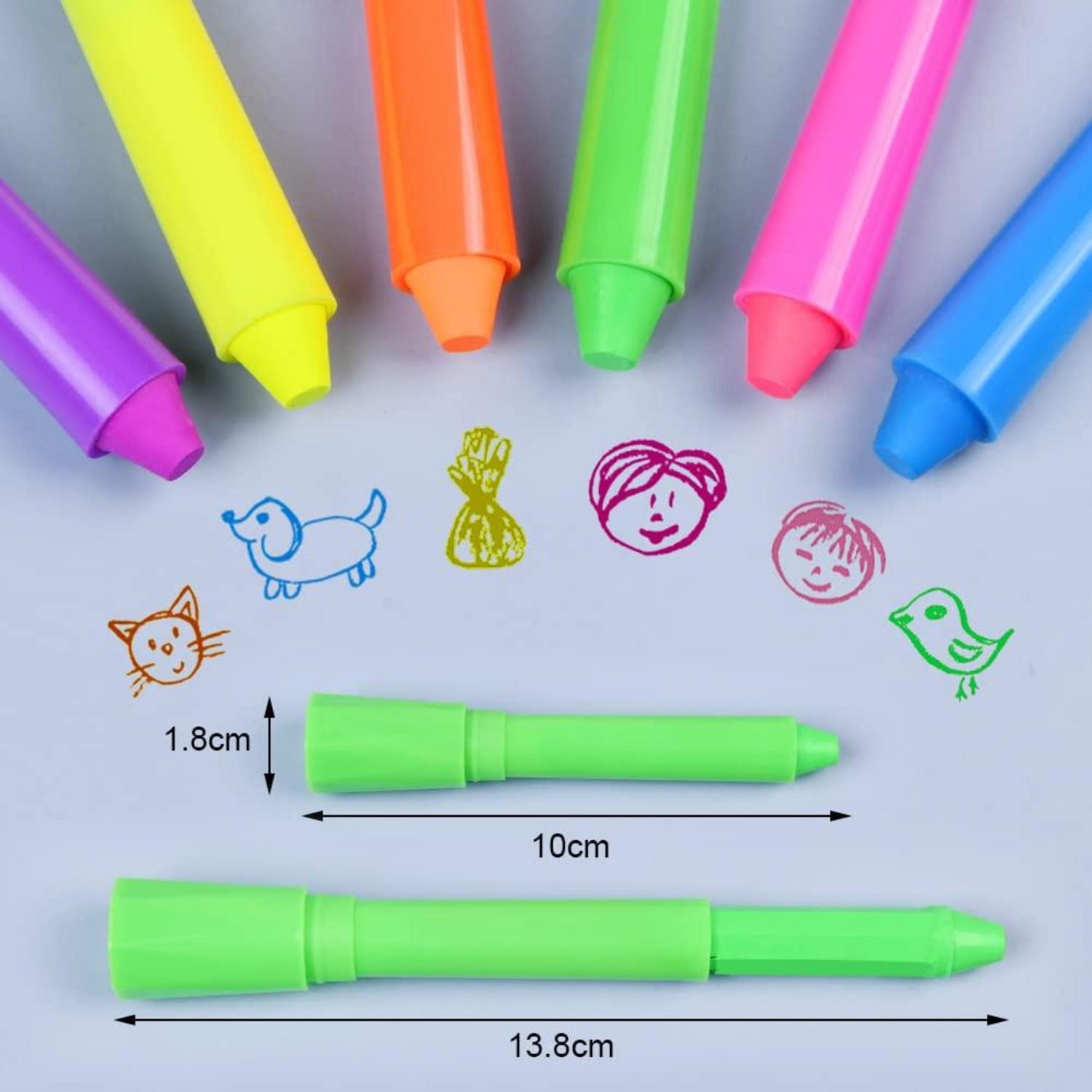 UV Bodypainting Neon Kinder Schminke Set 6 Farben Face Paint Fasching