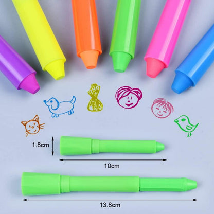 UV Bodypainting Neon Kinder Schminke Set 6 Farben Face Paint Fasching