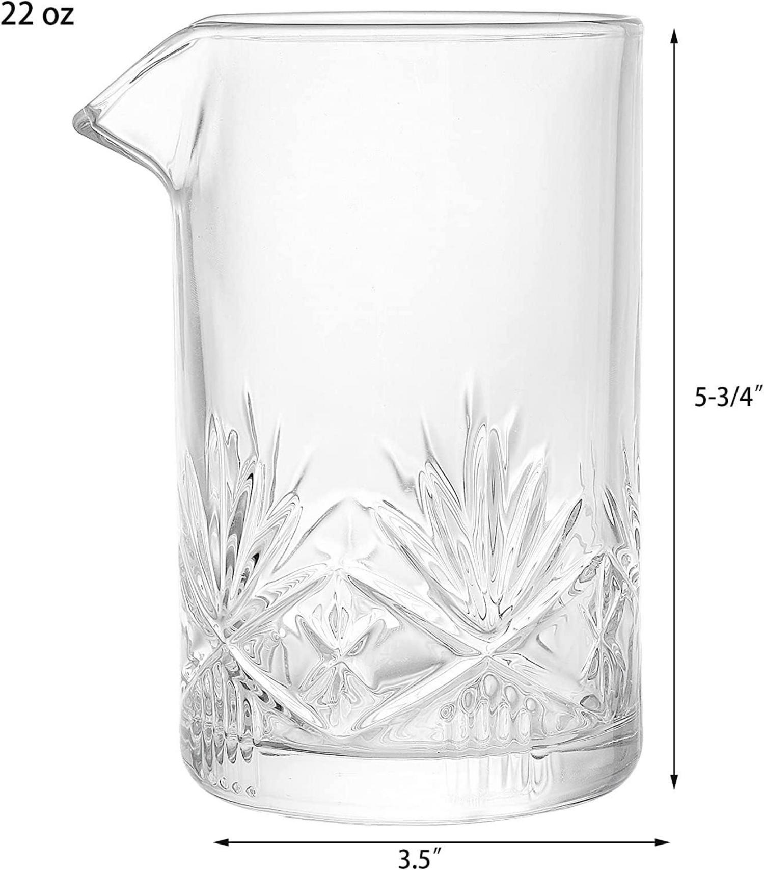 Kristall Cocktail Rührglas Set 650ml 2er Pack