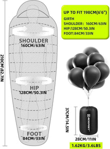 Mumienschlafsack für 4 Jahreszeiten -10 ℃ - 15 ℃ Winter