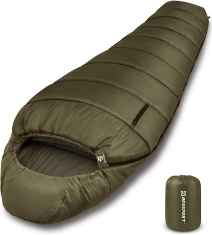 Schlafsack für Wintercamping -10 bis 15℃, Wasserabweisend