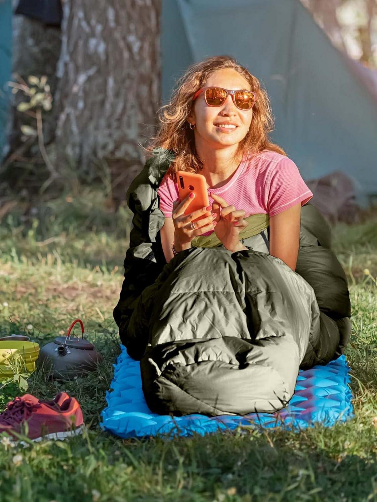 Schlafsack -10 °C - 15 °C 4 Jahreszeiten Winter Mumienschlafsack für