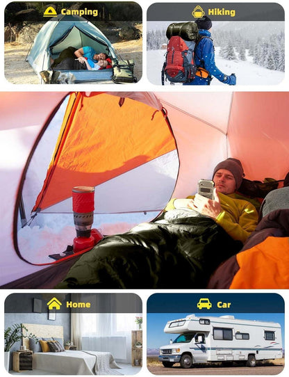 Bessport Mumienschlafsack -10 bis 15 ℃ 4 Jahreszeiten Wasserabweisend Grün
