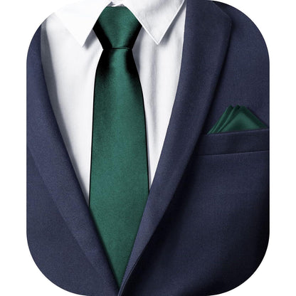 Krawatten Set Navy Blau Geschenke für Männer Krawatte 3 tlg